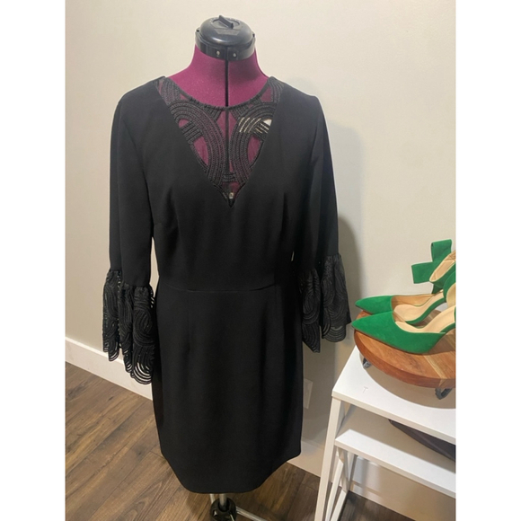 🤩 2 For 25 🤩 Trina Turk Dress Size 10 Black - Picture 1 of 5